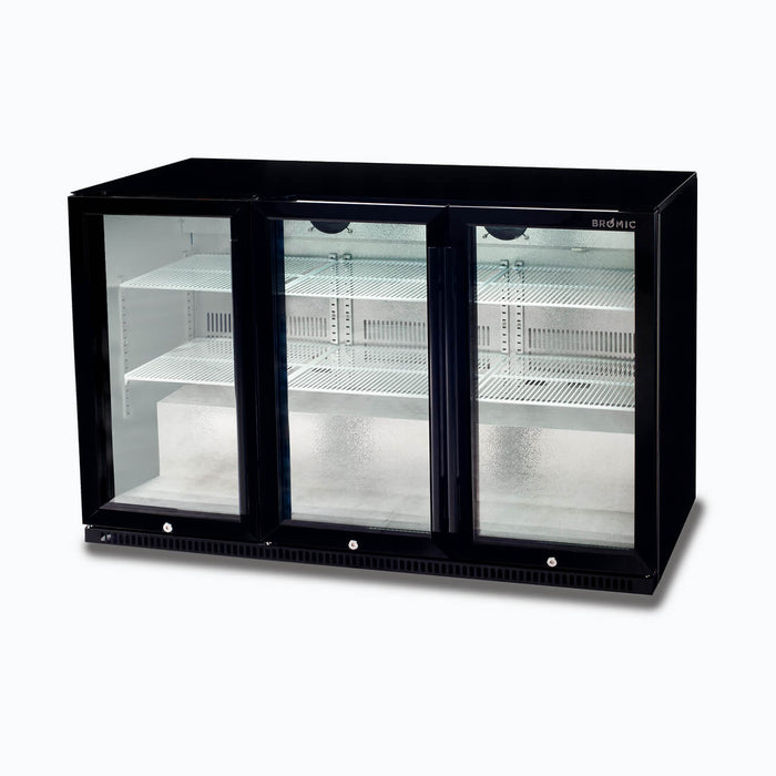 Bromic BB0330GD-NR-1 - Back Bar Fridge 307L, 3 Doors, Hinged, 1350mm