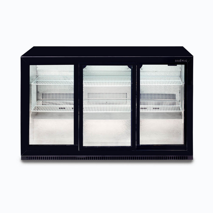Bromic BB0330GDS-NR-1 - Back Bar Fridge 307L, 3 Doors, Sliding, 1350mm