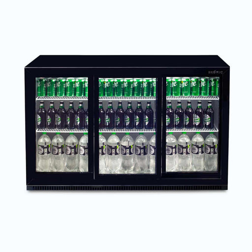 Bromic BB0330GDS-NR-1 - Back Bar Fridge 307L, 3 Doors, Sliding, 1350mm