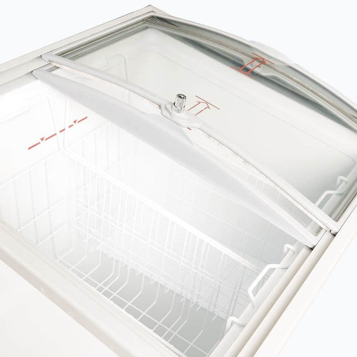 Bromic CF0200ATCG-NR - Display Chest Freezer 176L, Curved Glass Top, 719mm