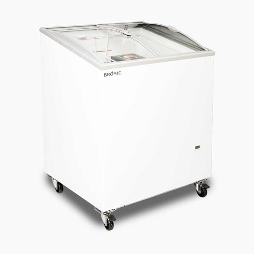 Bromic CF0200ATCG-NR - Display Chest Freezer 176L, Curved Glass Top, 719mm