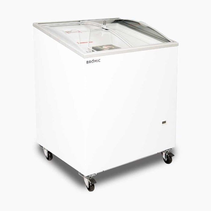 Bromic CF0200ATCG-NR - Display Chest Freezer 176L, Curved Glass Top, 719mm