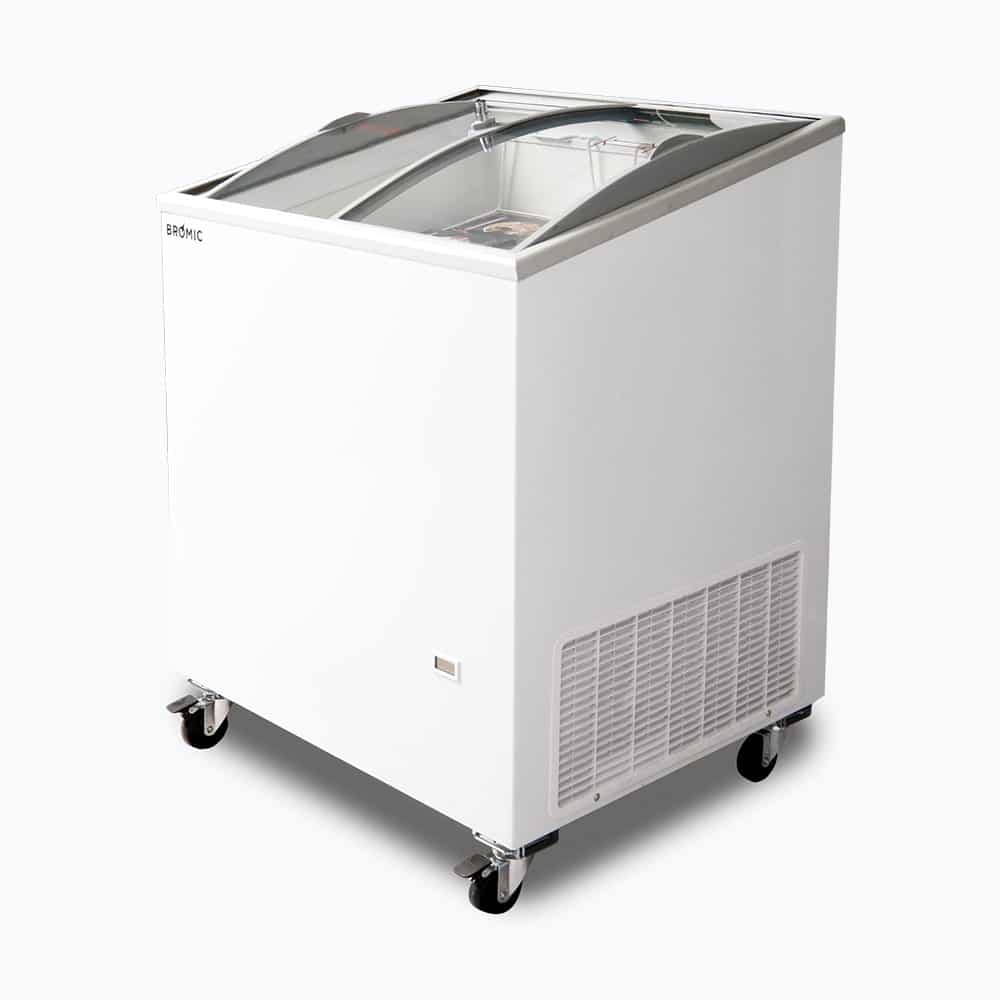 Bromic CF0200ATCG-NR - Display Chest Freezer 176L, Curved Glass Top, 719mm