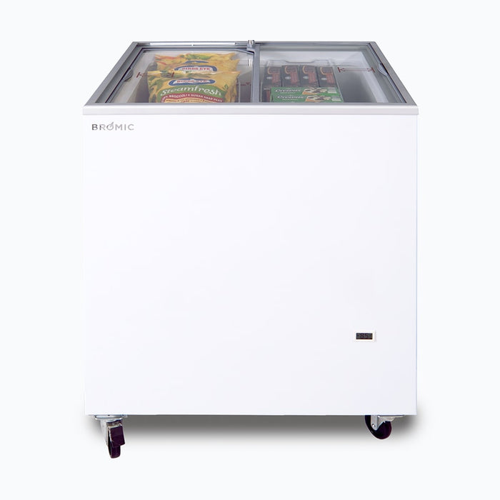 Bromic CF0200FTFG-NR - Display Chest Freezer 191L, Flat Glass Top, 719mm