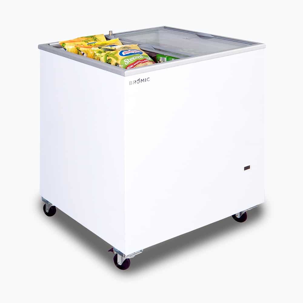Bromic CF0200FTFG-NR - Display Chest Freezer 191L, Flat Glass Top, 719mm