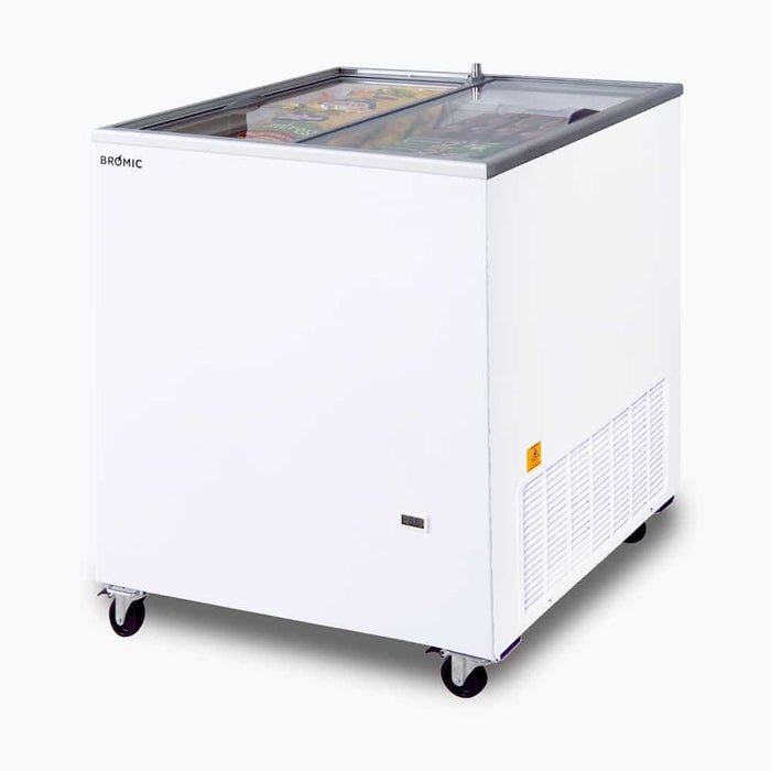 Bromic CF0200FTFG-NR - Display Chest Freezer 191L, Flat Glass Top, 719mm