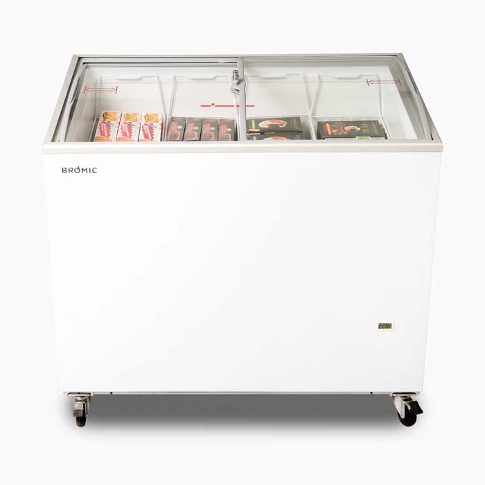 Bromic CF0300ATCG-NR - Display Chest Freezer 264L, Curved Glass Top, 1010mm