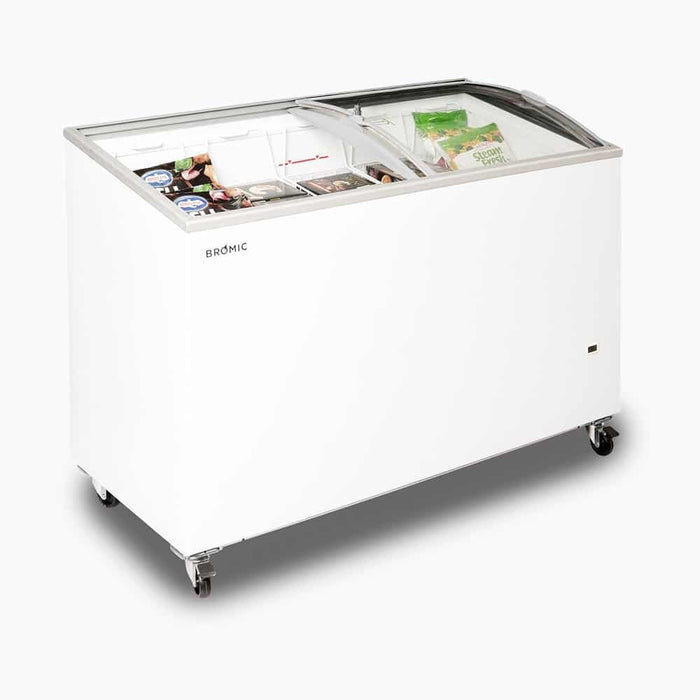 Bromic CF0400ATCG-NR - Display Chest Freezer 352L, Curved Glass Top, 1298mm