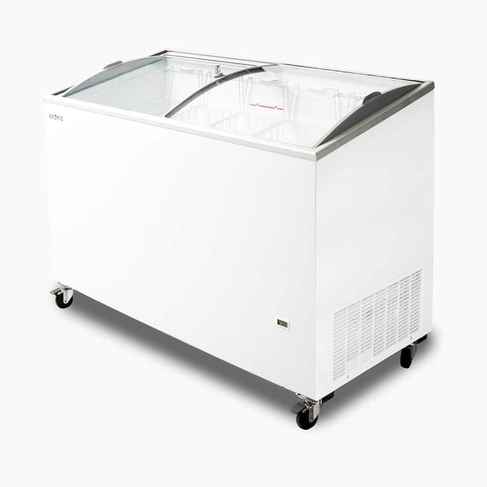 Bromic CF0400ATCG-NR - Display Chest Freezer 352L, Curved Glass Top, 1298mm