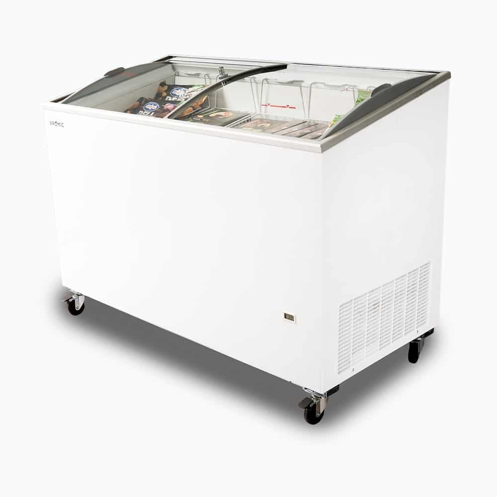 Bromic CF0400ATCG-NR - Display Chest Freezer 352L, Curved Glass Top, 1298mm