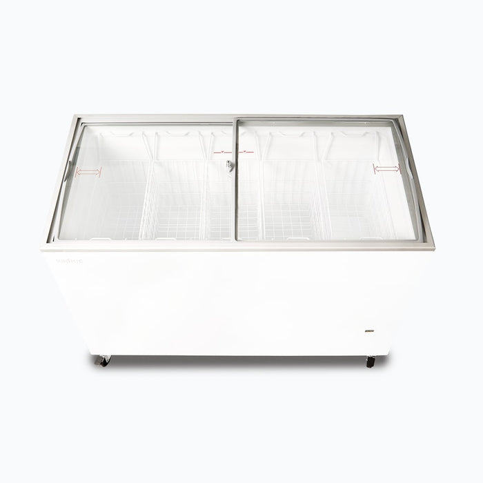 Bromic CF0400ATCG-NR - Display Chest Freezer 352L, Curved Glass Top, 1298mm