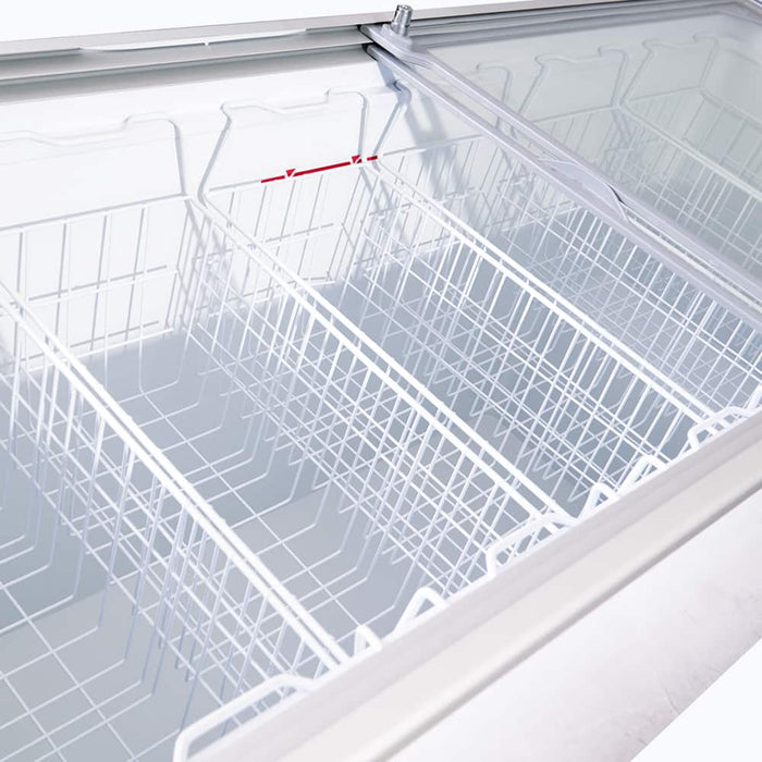 Bromic CF0400FTFG-NR - Display Chest Freezer 401L, Flat Glass Top, 1298mm