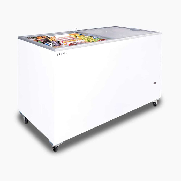 Bromic CF0400FTFG-NR - Display Chest Freezer 401L, Flat Glass Top, 1298mm