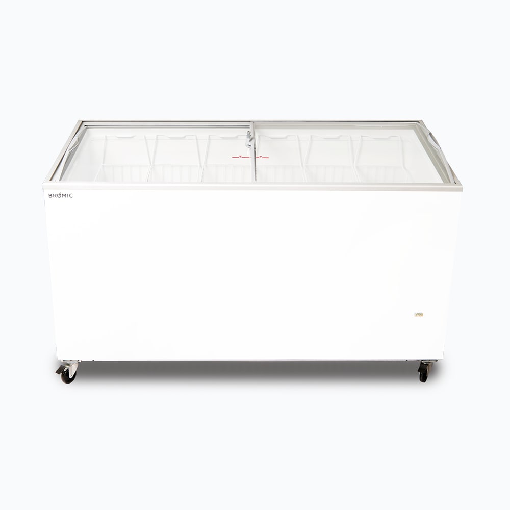 Bromic CF0500ATCG-NR - Display Chest Freezer 427L, Curved Glass Top, 1548mm