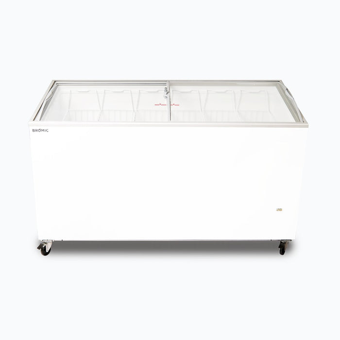 Bromic CF0500ATCG-NR - Display Chest Freezer 427L, Curved Glass Top, 1548mm