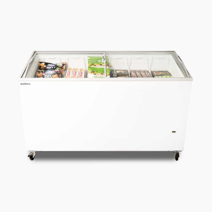 Bromic CF0500ATCG-NR - Display Chest Freezer 427L, Curved Glass Top, 1548mm
