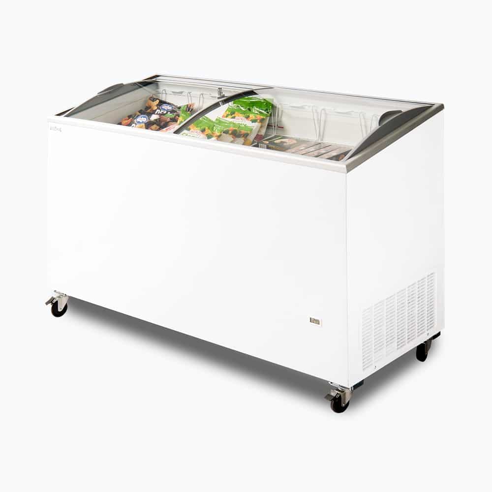 Bromic CF0500ATCG-NR - Display Chest Freezer 427L, Curved Glass Top, 1548mm