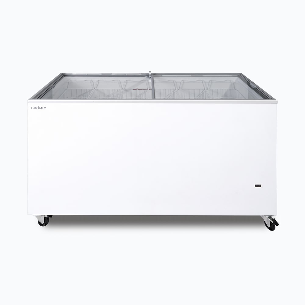 Bromic CF0500FTFG-NR - Display Chest Freezer 491L, Flat Glass Top, 1548mm