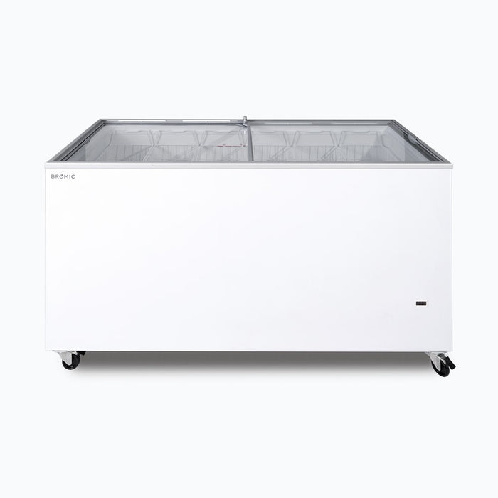 Bromic CF0500FTFG-NR - Display Chest Freezer 491L, Flat Glass Top, 1548mm