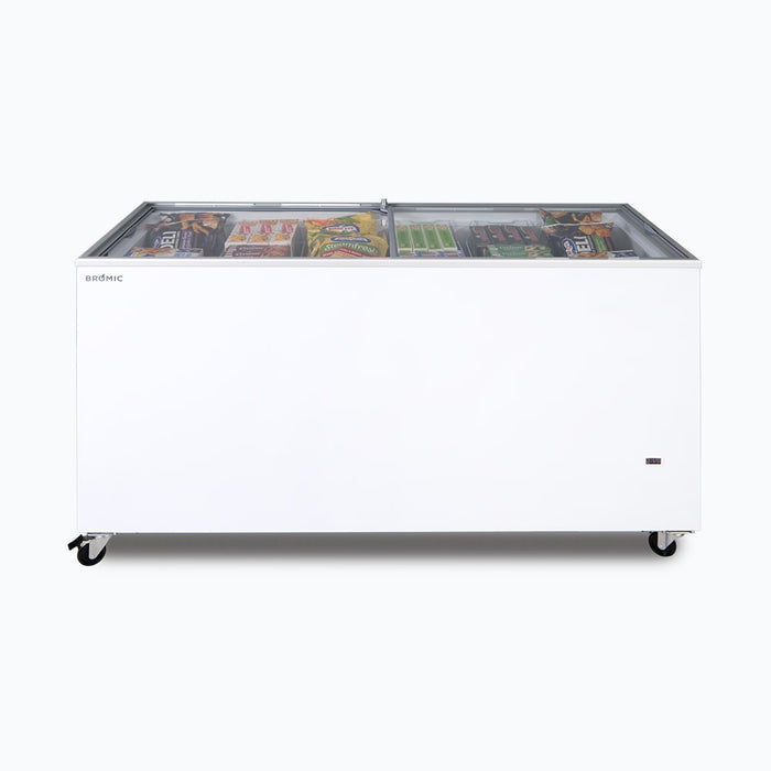 Bromic CF0500FTFG-NR - Display Chest Freezer 491L, Flat Glass Top, 1548mm