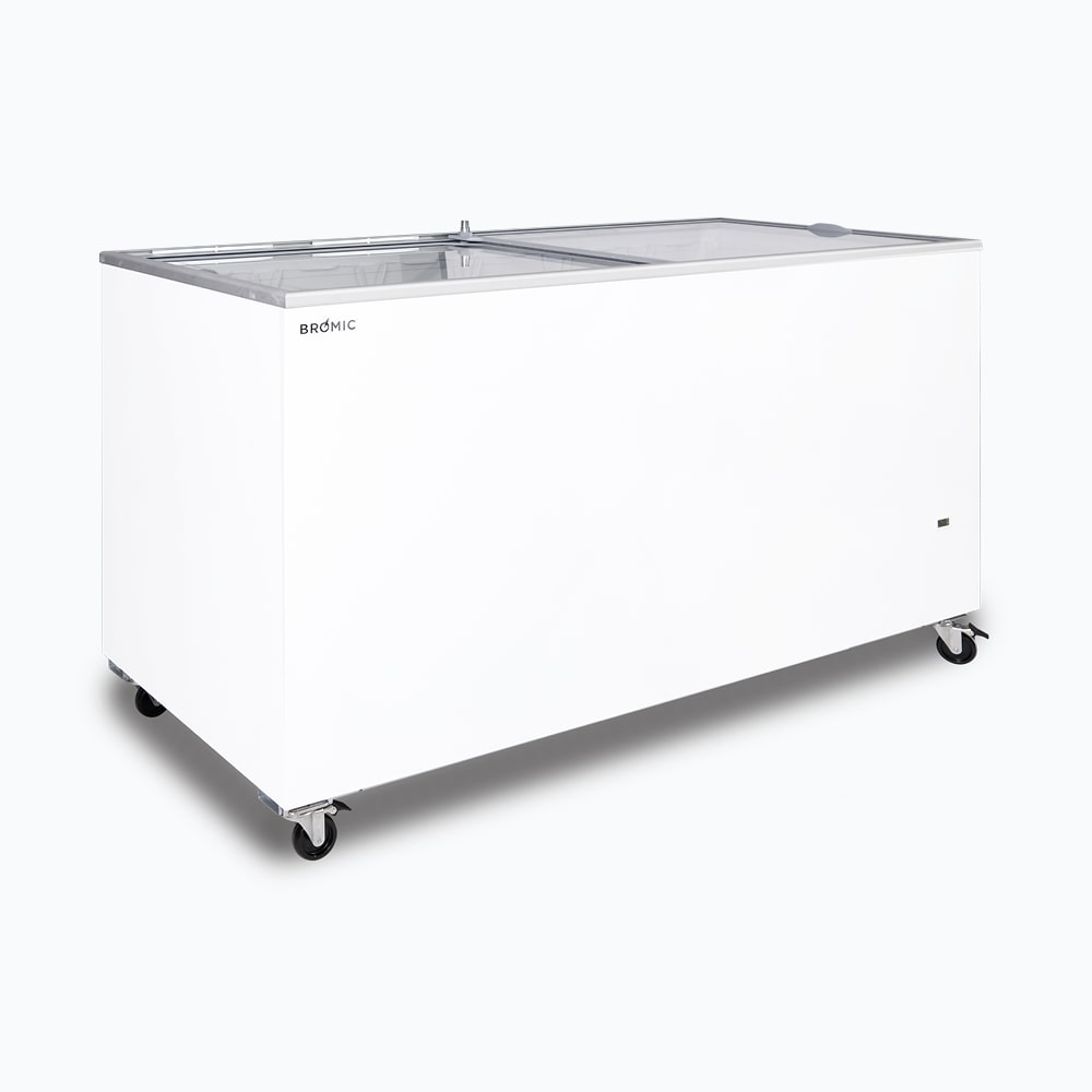 Bromic CF0500FTFG-NR - Display Chest Freezer 491L, Flat Glass Top, 1548mm