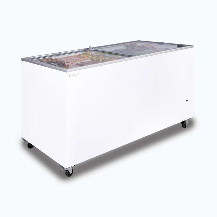 Bromic CF0500FTFG-NR - Display Chest Freezer 491L, Flat Glass Top, 1548mm