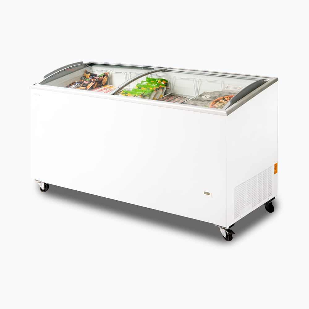 Bromic CF0600ATCG-NR - Display Chest Freezer 555L, Curved Glass Top, 1750mm