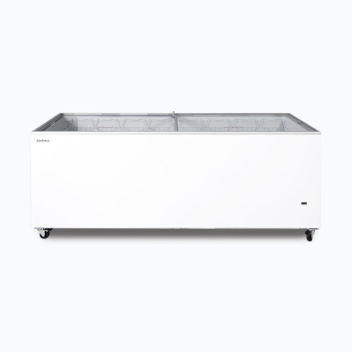 Bromic CF0700FTFG-NR - Display Chest Freezer 670L, Flat Glass Top, 2055mm