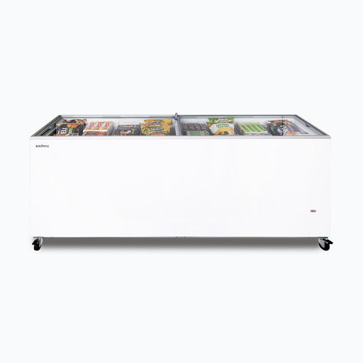 Bromic CF0700FTFG-NR - Display Chest Freezer 670L, Flat Glass Top, 2055mm