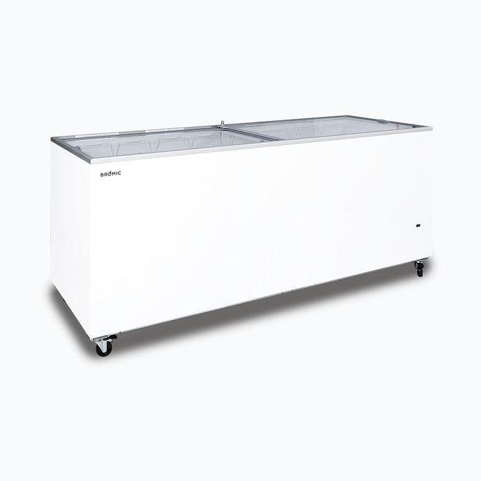 Bromic CF0700FTFG-NR - Display Chest Freezer 670L, Flat Glass Top, 2055mm