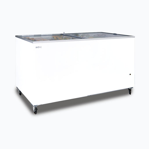 Bromic CF0700FTFG-NR - Display Chest Freezer 670L, Flat Glass Top, 2055mm