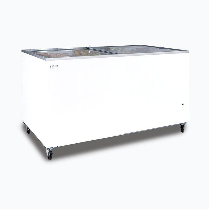 Bromic CF0700FTFG-NR - Display Chest Freezer 670L, Flat Glass Top, 2055mm