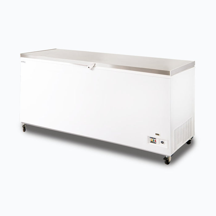 Bromic CF0700FTSS-NR - Storage Chest Freezer 675L, Stainless Steel Top, 2055mm