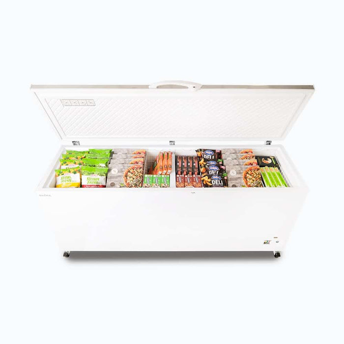 Bromic CF0700FTSS-NR - Storage Chest Freezer 675L, Stainless Steel Top, 2055mm