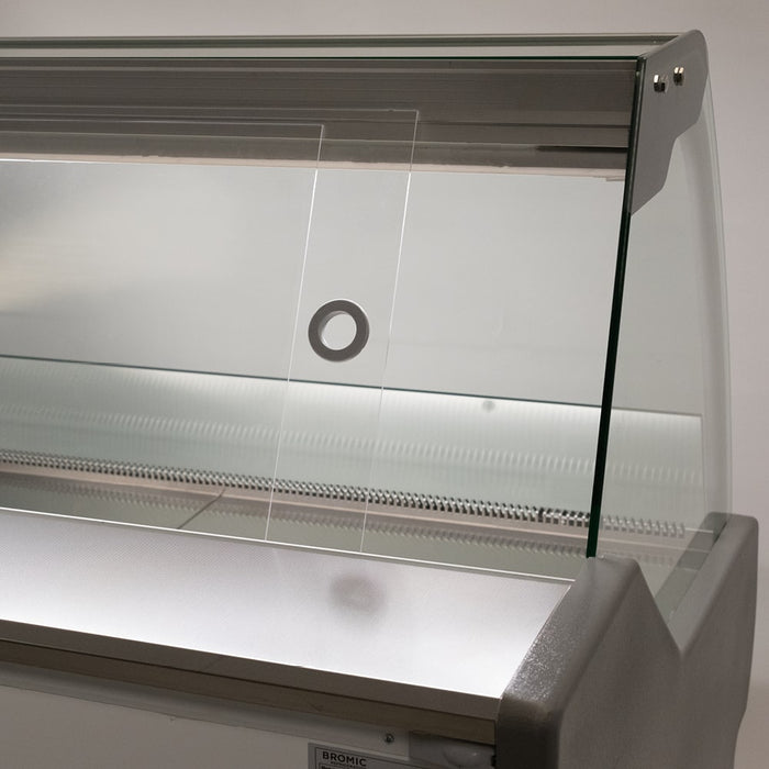 Bromic DD2500CG-NR - Curved Glass Deli Display, 2580mm