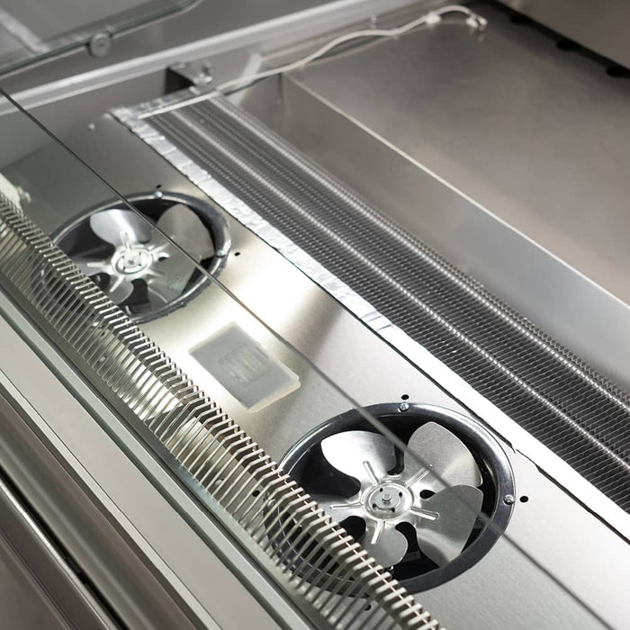 Bromic DD1875SG-NR - Square Glass Deli Display, 1955mm