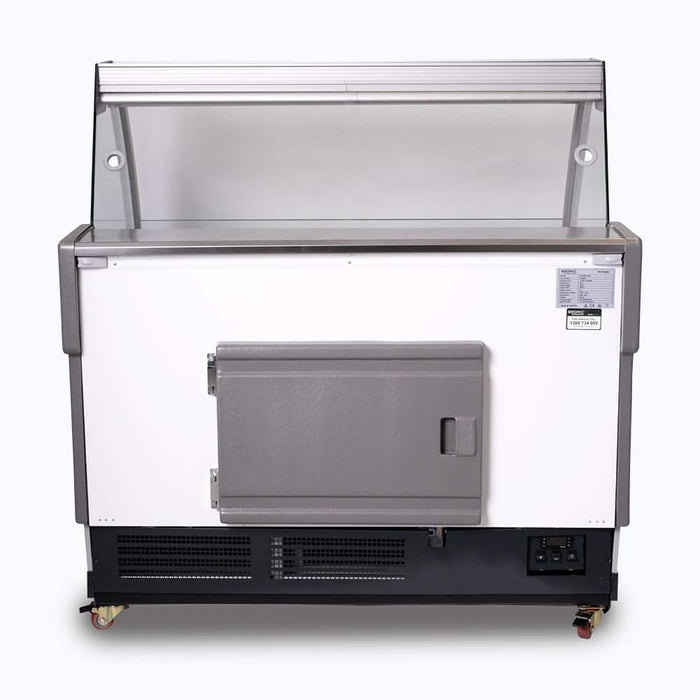 Bromic DD1250CG-NR - Curved Glass Deli Display, 1330mm
