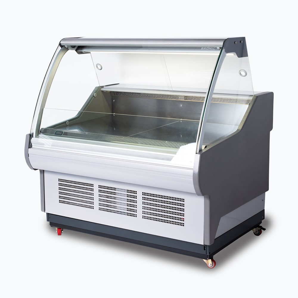 Bromic DD1250CG-NR - Curved Glass Deli Display, 1330mm