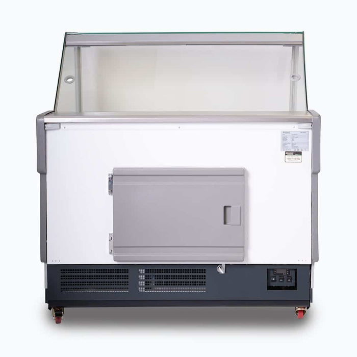 Bromic DD1250SG-NR - Square Glass Deli Display, 1330mm