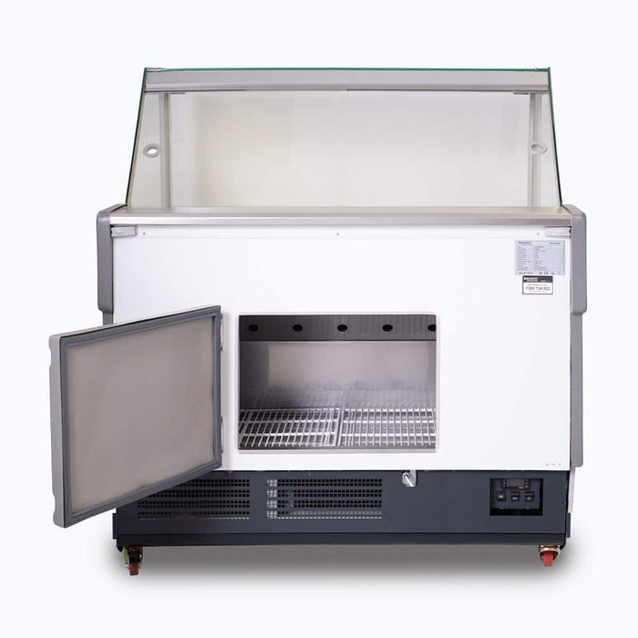 Bromic DD1250SG-NR - Square Glass Deli Display, 1330mm