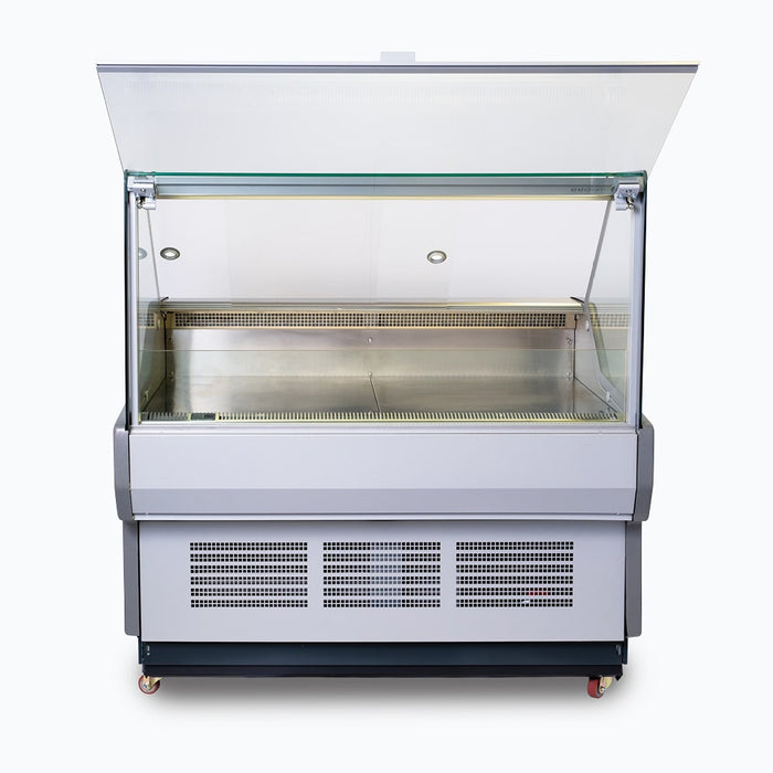 Bromic DD1250SG-NR - Square Glass Deli Display, 1330mm