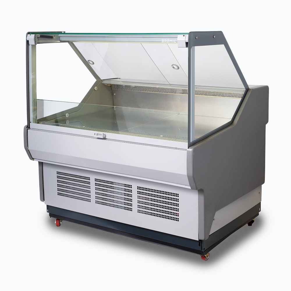 Bromic DD1250SG-NR - Square Glass Deli Display, 1330mm