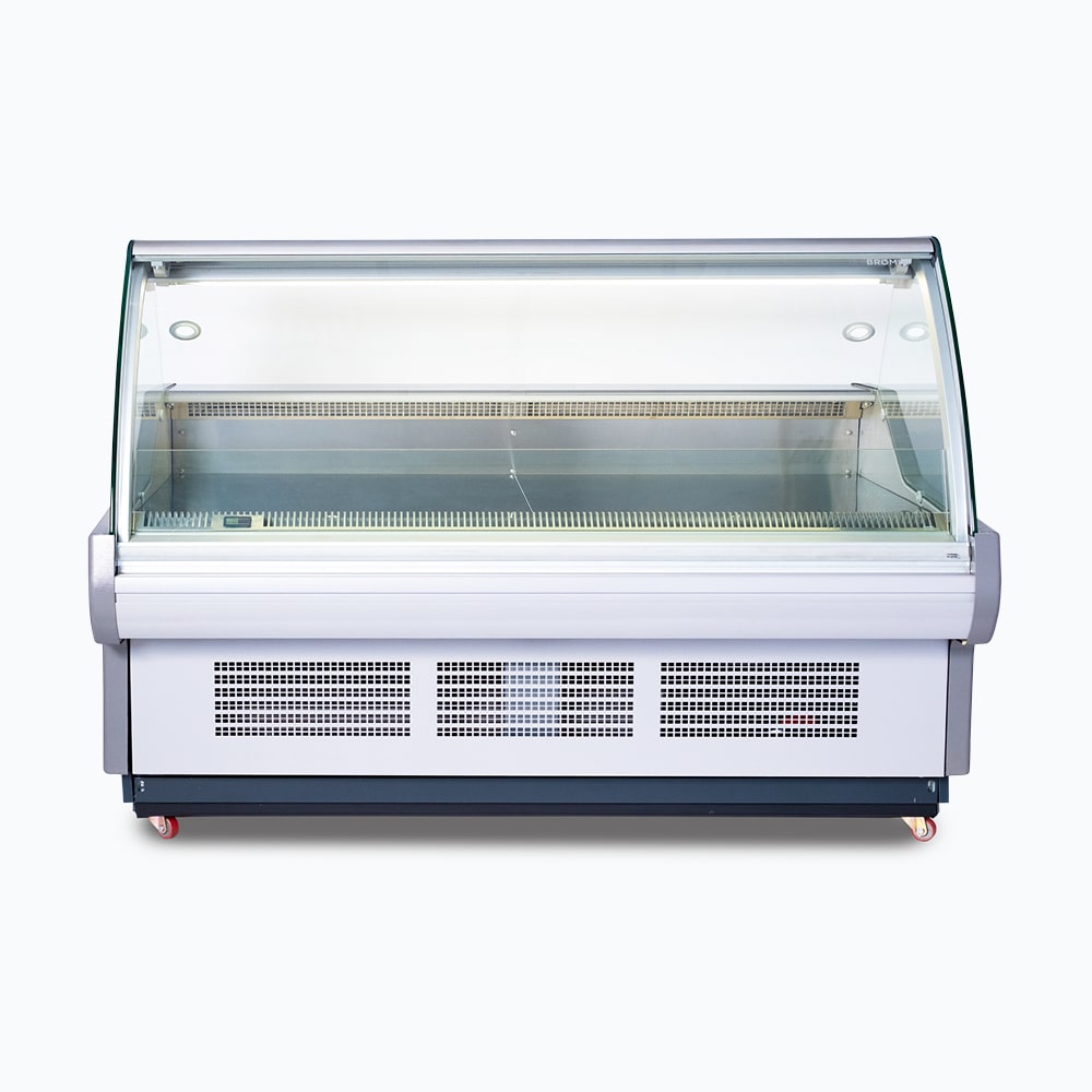 Bromic DD1875CG-NR - Curved Glass Deli Display, 1955mm
