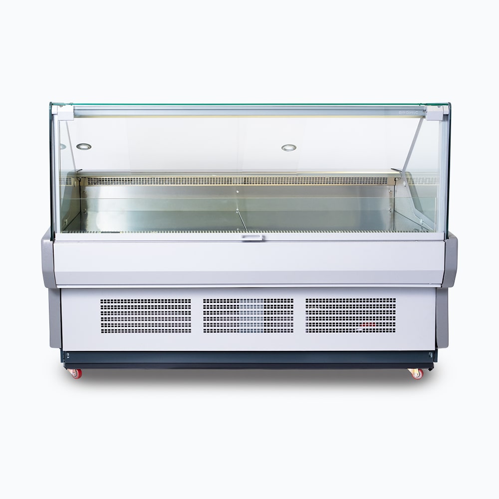 Bromic DD1875SG-NR - Square Glass Deli Display, 1955mm