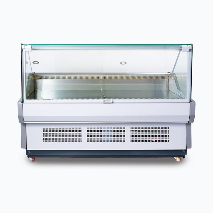 Bromic DD1875SG-NR - Square Glass Deli Display, 1955mm