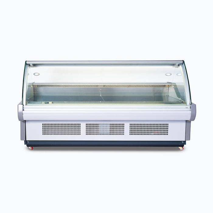 Bromic DD2500CG-NR - Curved Glass Deli Display, 2580mm