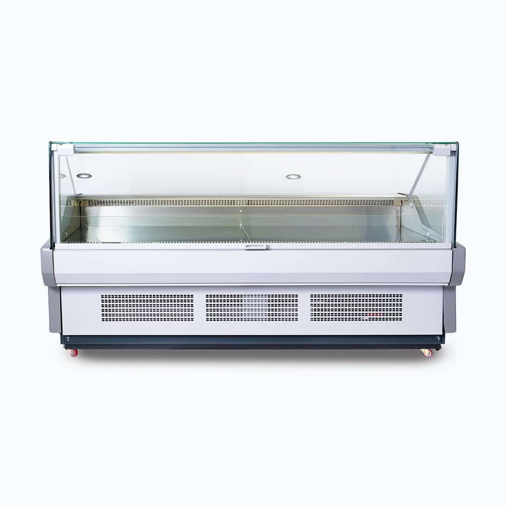 Bromic DD2500SG-NR - Square Glass Deli Display, 2580mm