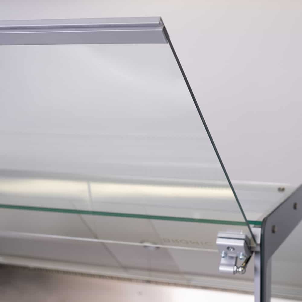 Bromic DD2500SG-NR - Square Glass Deli Display, 2580mm