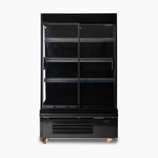 Bromic SVM1000SD-NR - Semi Vertical Display Fridge, 938mm, 2 Doors, Sliding