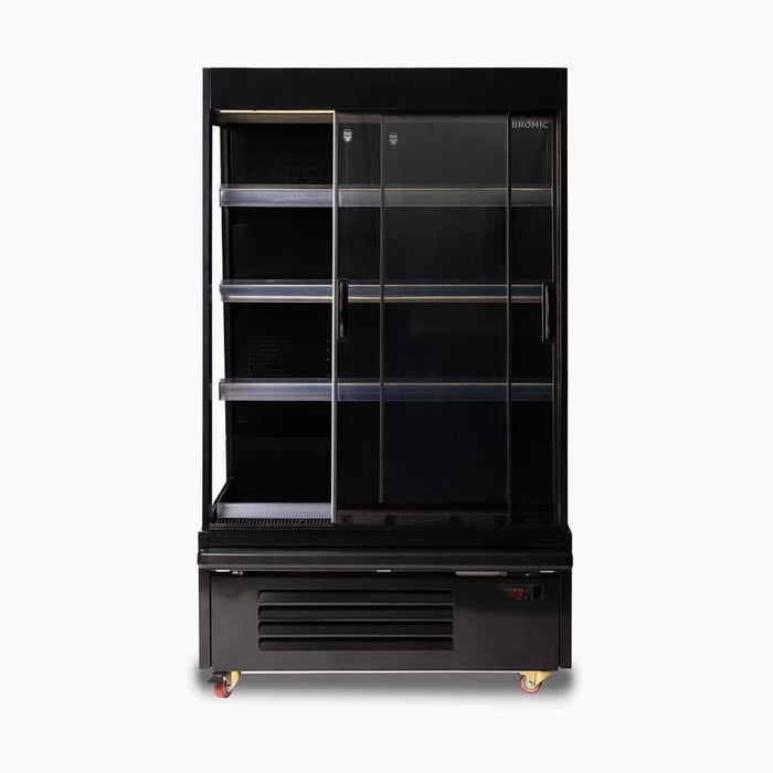 Bromic SVM1000SD-NR - Semi Vertical Display Fridge, 938mm, 2 Doors, Sliding